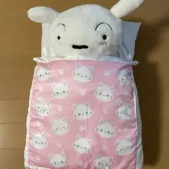 新品タグ付き おふとんクッション4 ねこ柄ピンク