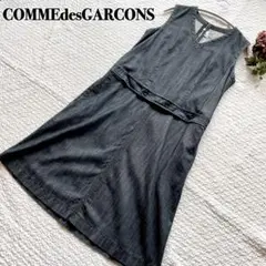 美品COMMEdesGARCONSコムデギャルソン デニムワンピース ベルト付き
