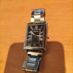 お値下げGENEVAオマージュ ブラック アナログ 腕時計