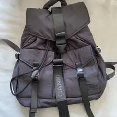 GANNI ブラック バックパック
