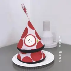 鍋つかみ　ストウブ、ル・クルーゼなどの三角鍋つかみ　ハンドメイド　ミトン