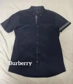 【美品】Burberry Black Label 半袖 ネイビー サイズ3