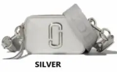 【MARC JACOBS】 カメラショルダーバッグ シルバー