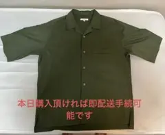 GLOBAL WORK エアかるシャツ M オリーブ