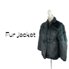 11T504☆ fur jacket ファー 毛皮 ファージャケット アウター