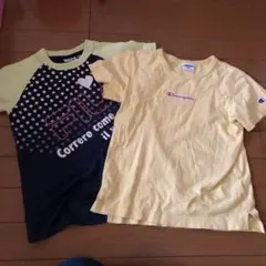 FILA ドット柄Tシャツ & Champion Tシャツ セット 140