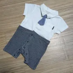 プティマイン　ロンパース　80cm　男の子　ネクタイ付き