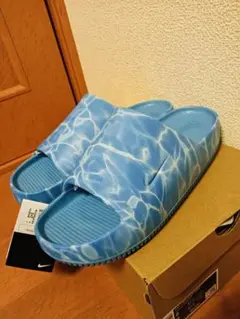 NIKE　ナイキ　カーム　スライド　プリント　新品　未使用　水　波