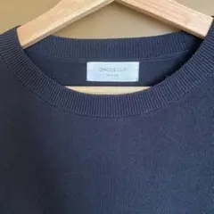 OPAQUE.CLIP 黒半袖ニット