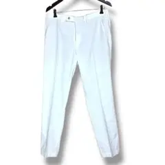 シンプルゴルフパンツ　ホワイト（L）シンプル　おしゃれ　スポーツ　カジュアル美品