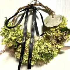 ドライフラワーの円形リース　約30センチ　ハンドメイド