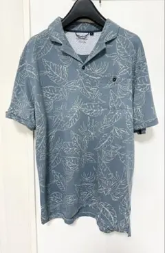 SPLASH OKINAWA アロハシャツ グレー ブルーコットン半袖
