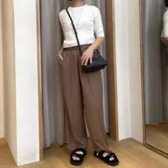 COLLAGE GALLARDAGALANTEゴムベルトパンツ