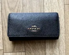 COACH ブラック レザー キーケース 6連 コーチ