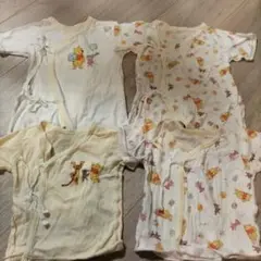 くまのプーさん ベビー肌着 4点セット　新生児50から60