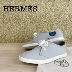 ☆未使用☆ HERMÈS エルメス キャンバス スニーカー ハワイ 正規店購入
