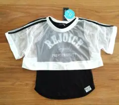 【最終価格】セットアップトップス　メッシュTシャツ＆ノースリーブ　女の子