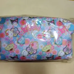 サンリオキャラクターズからふる和柄ふうせんポーチ　ブルーセール中