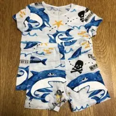 サメ柄ベビーパジャマ（90cm）