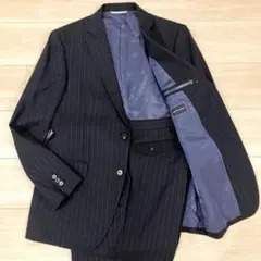 極美品✨ザスーツカンパニー ビジネススーツ ネイビー 高級イタリア製生地 M