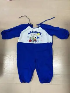 青色キャラクター付きロンパース 95サイズ