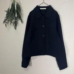ナチュラルビューティーベーシック シャツ トップス Lサイズ / ブラック 黒