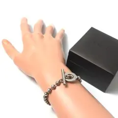 7B529/グッチ/ブレスレット/ボールチェーン/シルバー/925/SILVER