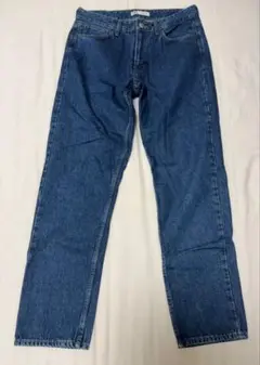 ZARA ダークブルー ストレートデニム　40