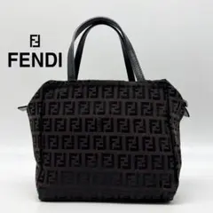 ✨極美品✨FENDI ハンドバッグ ズッキーノ ミニ キャンバス レザー