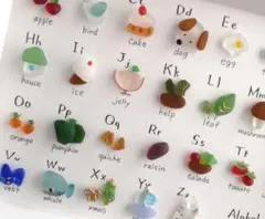 シーグラスアート 「Alphabet table」