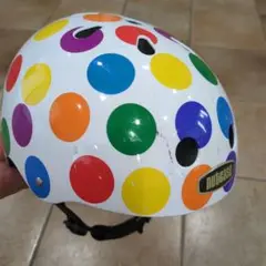 nutcase 子ども用ヘルメット カラフルドット　56ｃｍ