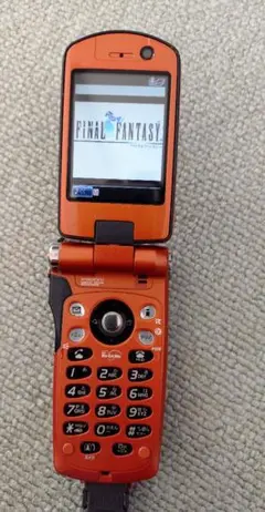 携帯電話 FOMA P900iV オレンジ ファイナルファンタジー　ドコモ