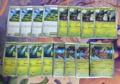 メガニウム　おいしげる　進化ライン　活力の森　各4枚