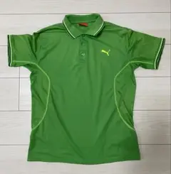 Puma グリーン ポロシャツ　プーマ　スポーツ