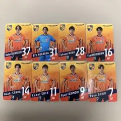 AC長野パルセイロサッカー選手カードセット　8枚セット