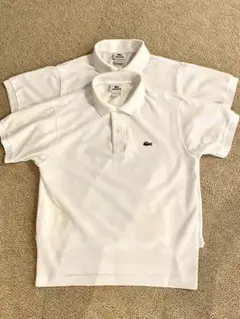 LACOSTE ホワイト ポロシャツ 2枚セット サイズ4