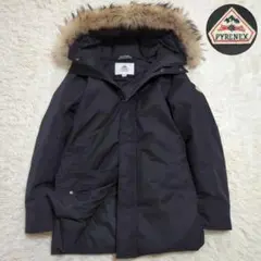 極美品 M ピレネックス ANNECY 2way ファー ダウンジャケット 黒
