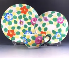 オールドニッポン 草花紋 キャビネットトリオ レトロ アンティーク ビンテージ