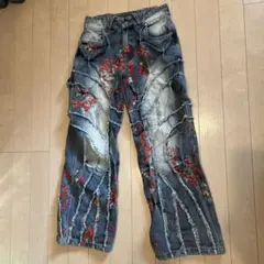 badson us 変形デニムパンツ badson us OVERGROWTH DENIM PANTS