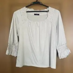 a.v.v トップス 五分袖　size13 グレー