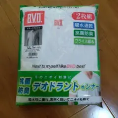 B.V.D. VネックTシャツ 2枚組 LLサイズ