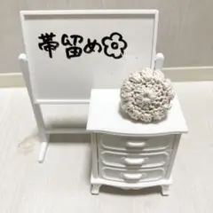 帯留め レース編み(生成り) A柄