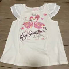 メゾピアノ　フラミンゴ　Tシャツ