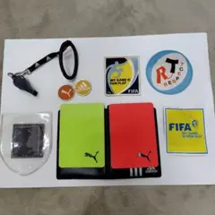 サッカー審判用カード ワッペン ホイッスル トス用コイン