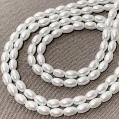 bi251/SALE！シェルパール◇ライス形　2連
