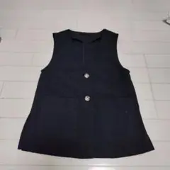 GU ジレ ジュニア Sサイズ ブラック
