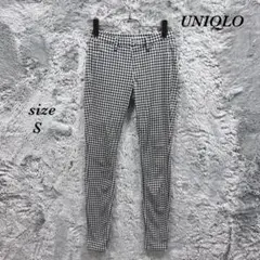 UNIQLO ユニクロ (S) チェック柄 スキニーパンツ ストレッチ