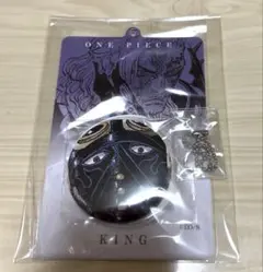 ONE PIECE ワンピース　缶バッジ＆特製ホルダー　キング　第3弾