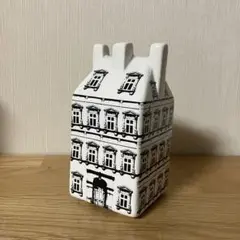 陶器製　建物　ビル　貯金箱