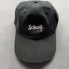 ショット　キャップ　ブラック　　schott tkコラボ